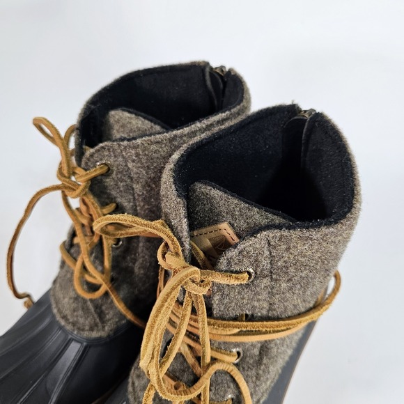 Sperry Duck Boots Womens 6 Saltwater Wedge Wool Rubber Toe Snow Water Leather - Picture 6 of 13